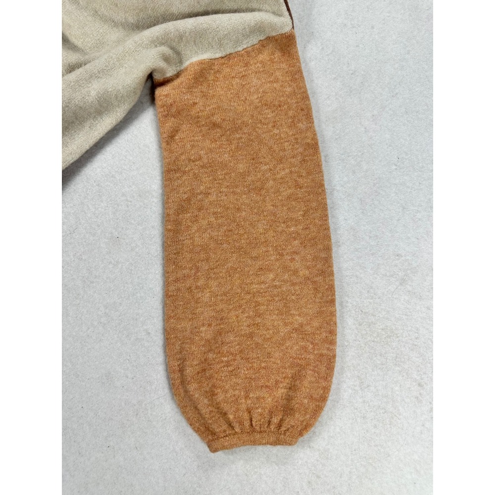 Madewell Colorblock Merino Wool Alpaca Blend Balloon Sleeve Sweater Medium M - Picture 3 of 6